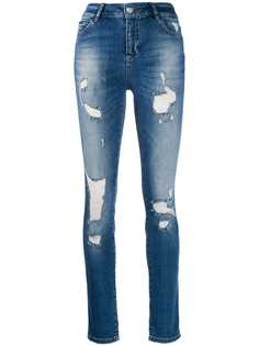 Philipp Plein джинсы скинни с эффектом потертости