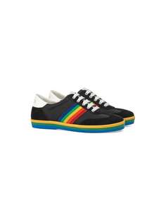 Gucci Kids кроссовки G74 с радужными полосками