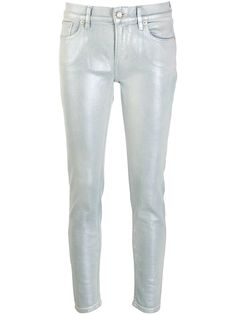 Ralph Lauren Collection джинсы с эффектом металлик