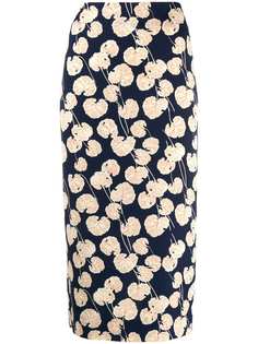 Diane von Furstenberg юбка с цветочным принтом