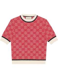Gucci топ с узором GG