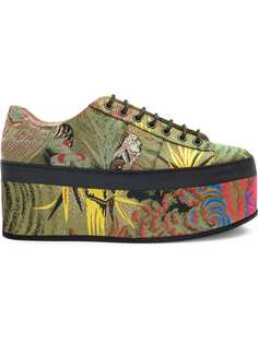 Gucci кроссовки Tiger на платформе