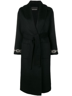 Ermanno Ermanno пальто с отделкой