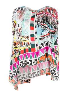 Prada блузка с принтом