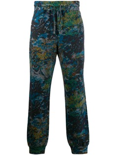 Etro спортивные брюки с цветочным принтом