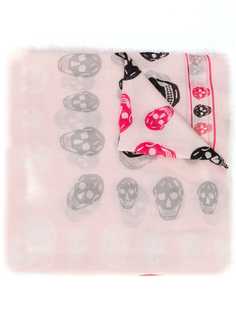 Alexander McQueen платок с принтом Skull