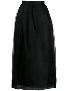 Jourden плиссированная юбка из органзы
