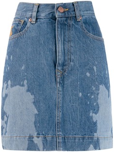 Vivienne Westwood Anglomania юбка мини с выбеленным эффектом