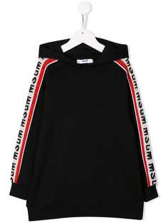 Msgm Kids толстовка с логотипом и полосками