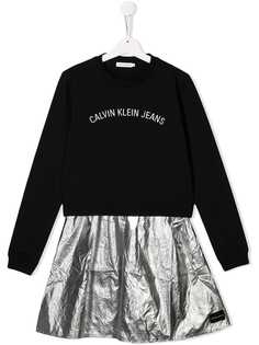 Calvin Klein Kids платье с круглым вырезом
