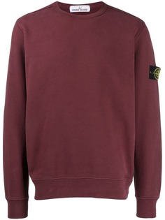 Stone Island толстовка с нашивкой-логотипом