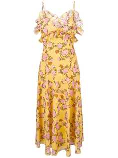 Giamba платье миди с цветочным принтом