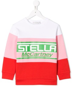 Stella McCartney Kids толстовка с контрастным логотипом