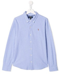 Ralph Lauren Kids оксфордская рубашка в полоску