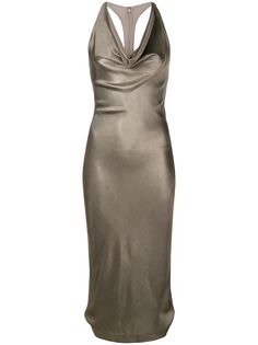 Cushnie коктейльное платье с металлическим отблеском