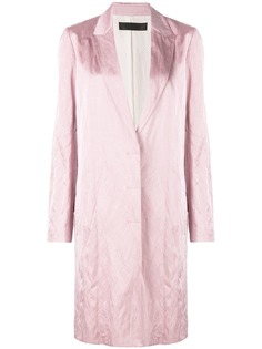 Haider Ackermann тренч с эффектом металлик