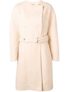 Chloé пальто миди с поясом