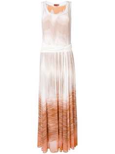 Missoni трикотажное длинное платье без рукавов
