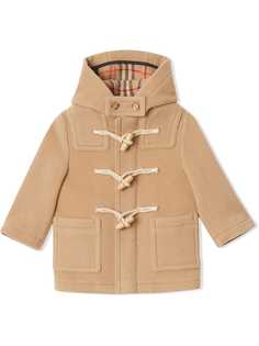 Burberry Kids дафлкот с капюшоном