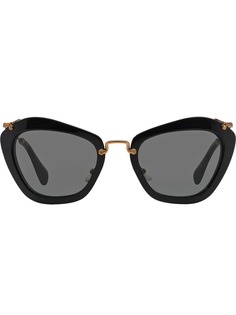 Miu Miu Eyewear солнцезащитные очки Noir