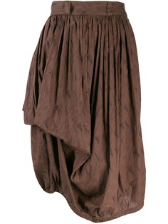 Versace Pre-Owned присборенная юбка 1980-х годов асимметричного кроя