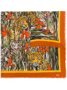 Gucci платок с принтом Tigers in the Jungle