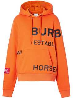 Burberry худи оверсайз с принтом Horseferry