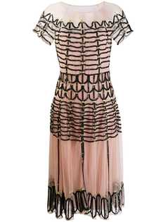 Temperley London декорированное платье миди Clio