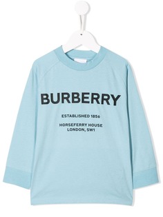Burberry Kids толстовка с контрастным логотипом