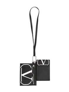Valentino бумажник Valentino Garavani со шнурком на шею и логотипом VLogo