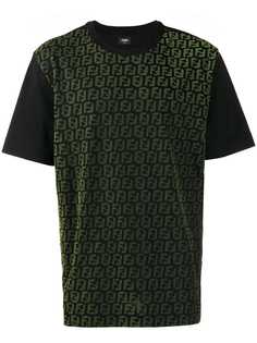 Fendi logo print panel T-shirt