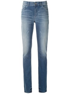 Emporio Armani выбеленные джинсы прямого кроя