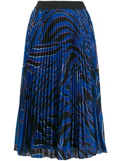 Escada Sport плиссированная юбка с принтом