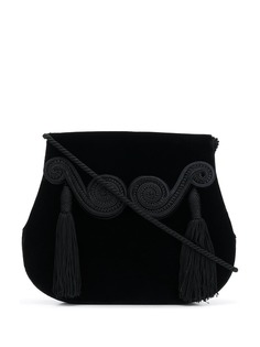 Yves Saint Laurent Pre-Owned бархатная сумка на плечо 1970-х годов с кисточкой