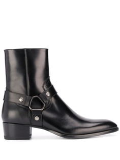 Saint Laurent ботинки Wyatt с ремешками