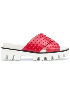 Red Valentino шлепанцы с перекрещивающимися ремешками