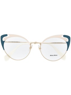 Miu Miu Eyewear очки в оправе кошачий глаз
