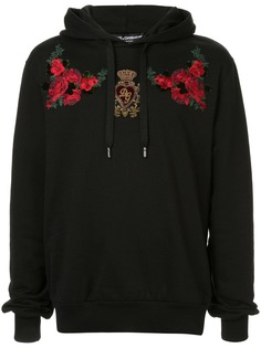 Dolce & Gabbana худи с цветочными нашивками