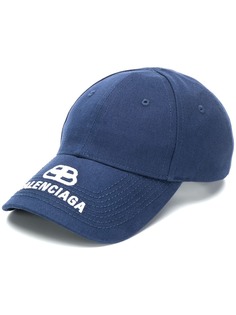 Balenciaga бейсбольная кепка с вышитым логотипом BB