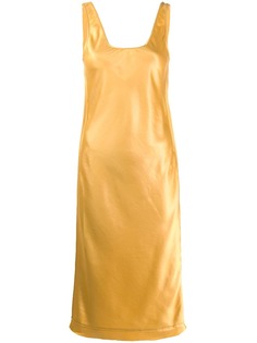 Acne Studios атласное платье миди