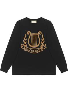 Gucci футболка оверсайз с нашивкой