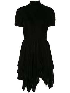 Comme Des Garçons Pre-Owned бархатное платье с асимметричным подолом