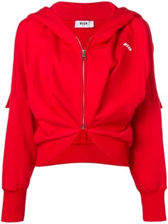 MSGM толстовка с капюшоном и сборкой