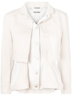 Alexander McQueen многослойная джинсовая куртка