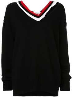 Monse джемпер с вырезными деталями и воротником в полоску