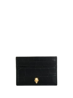 Alexander McQueen картхолдер с декором Skull