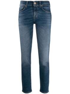 7 For All Mankind джинсы прямого кроя с заниженной талией