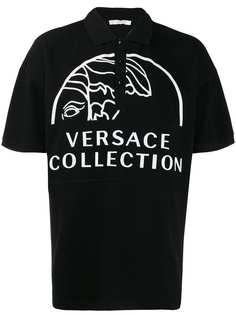 Versace Collection рубашка-поло с логотипом