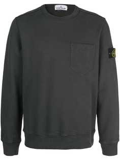 Stone Island толстовка с логотипом на рукаве