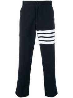 Thom Browne брюки чинос из ткани пике с полосками 4-Bar
